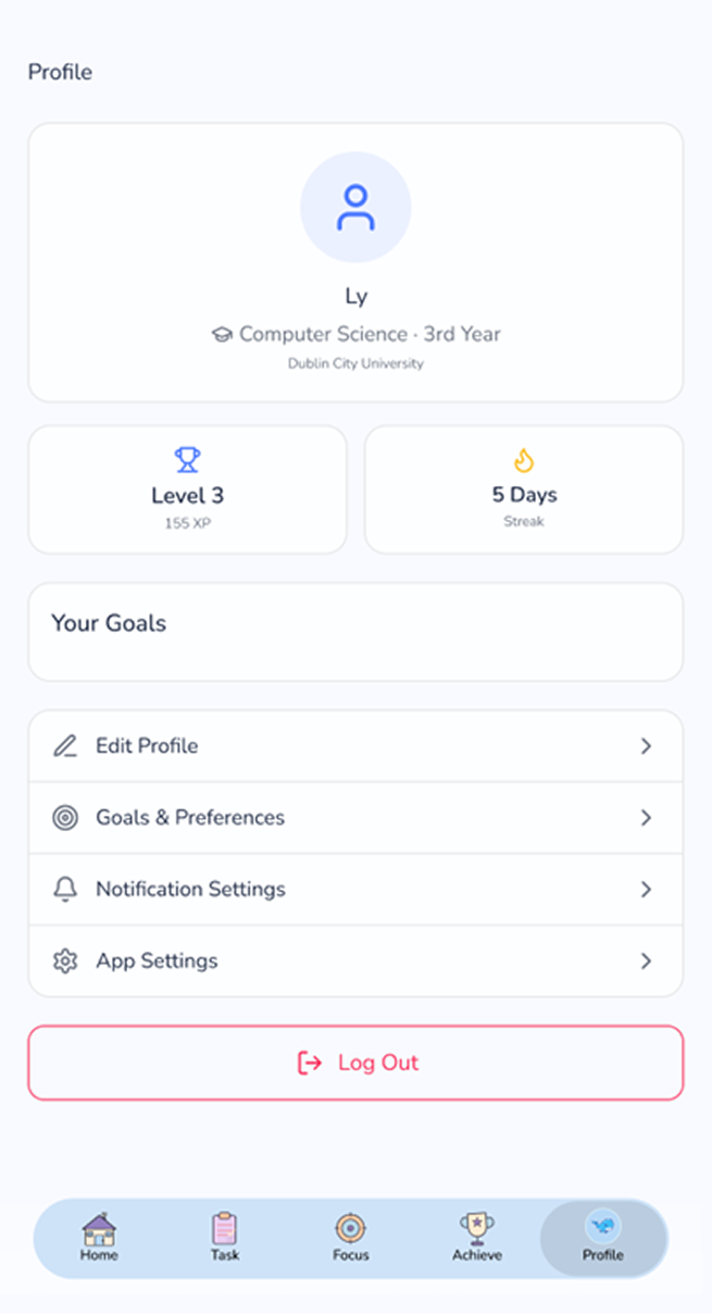 Profile wireframe